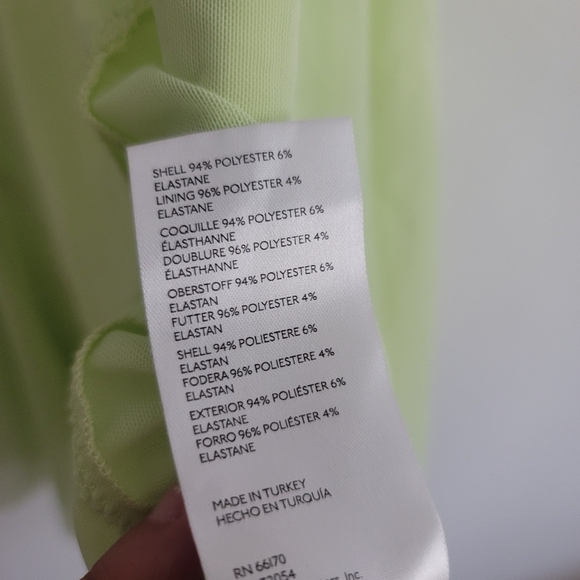 Urban Outfitters Green Mesh Asymmetrical Hem Spaghetti Strap Dress Scoop Neck - Picture 7 of 8